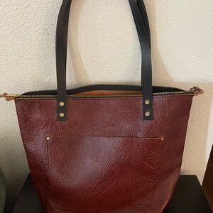 Portland Leather Goods Medium Zip Tote
